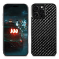 17 Series Twill Black mobile phone case for iPhone models, angled view showing textured finish