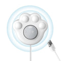 White infrared sensor control head for pet water dispenser with USB power cable