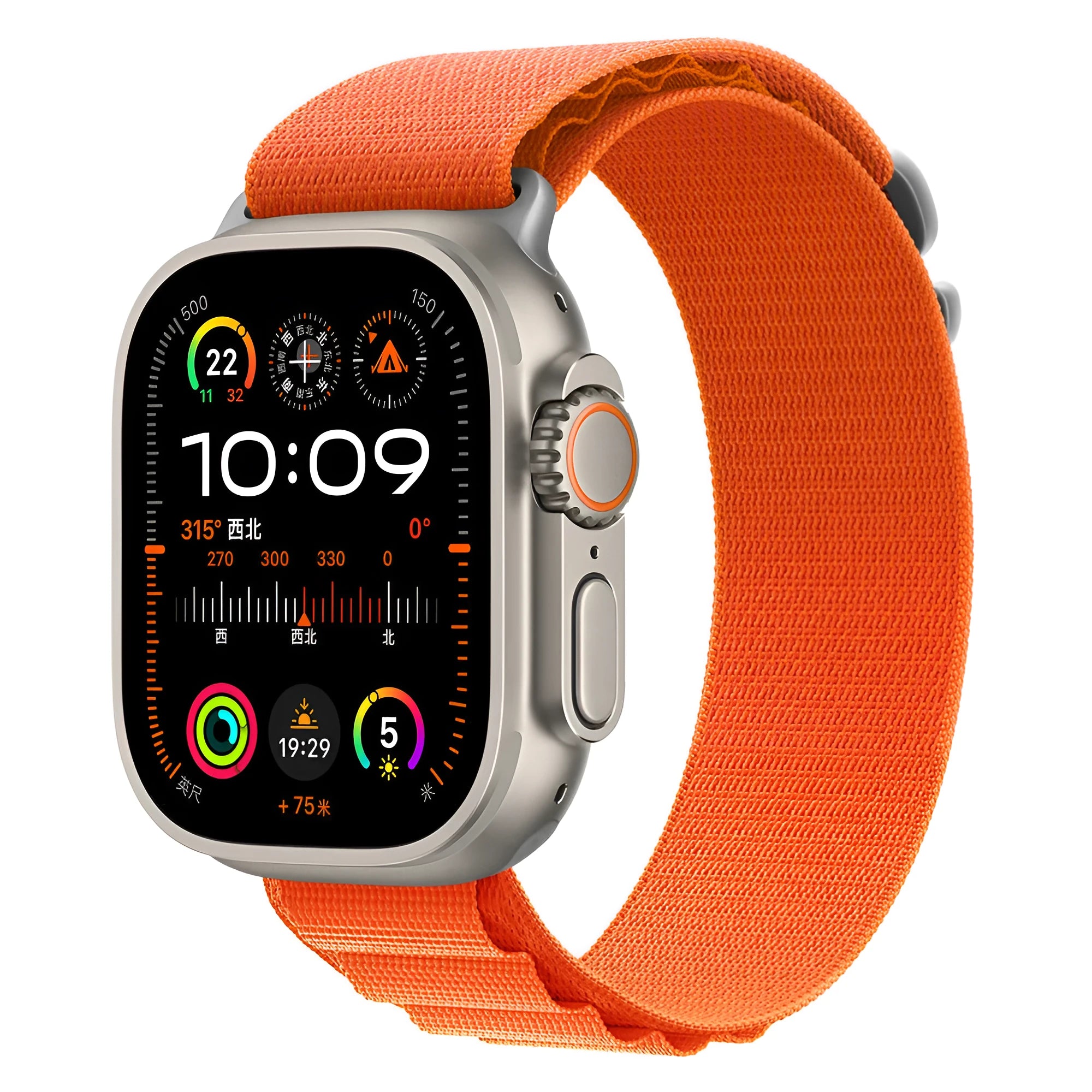 Nylon looped watch strap in green for Apple Watch 42mm
