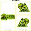 Reflective magnetic paste set of 3 with cat panda duck designs on magnetic sticker material