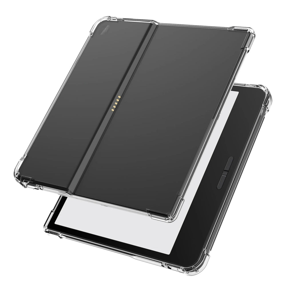 Transparent airbag protective phone case for 7-inch Xiaomi e-book reader showing TPU construction