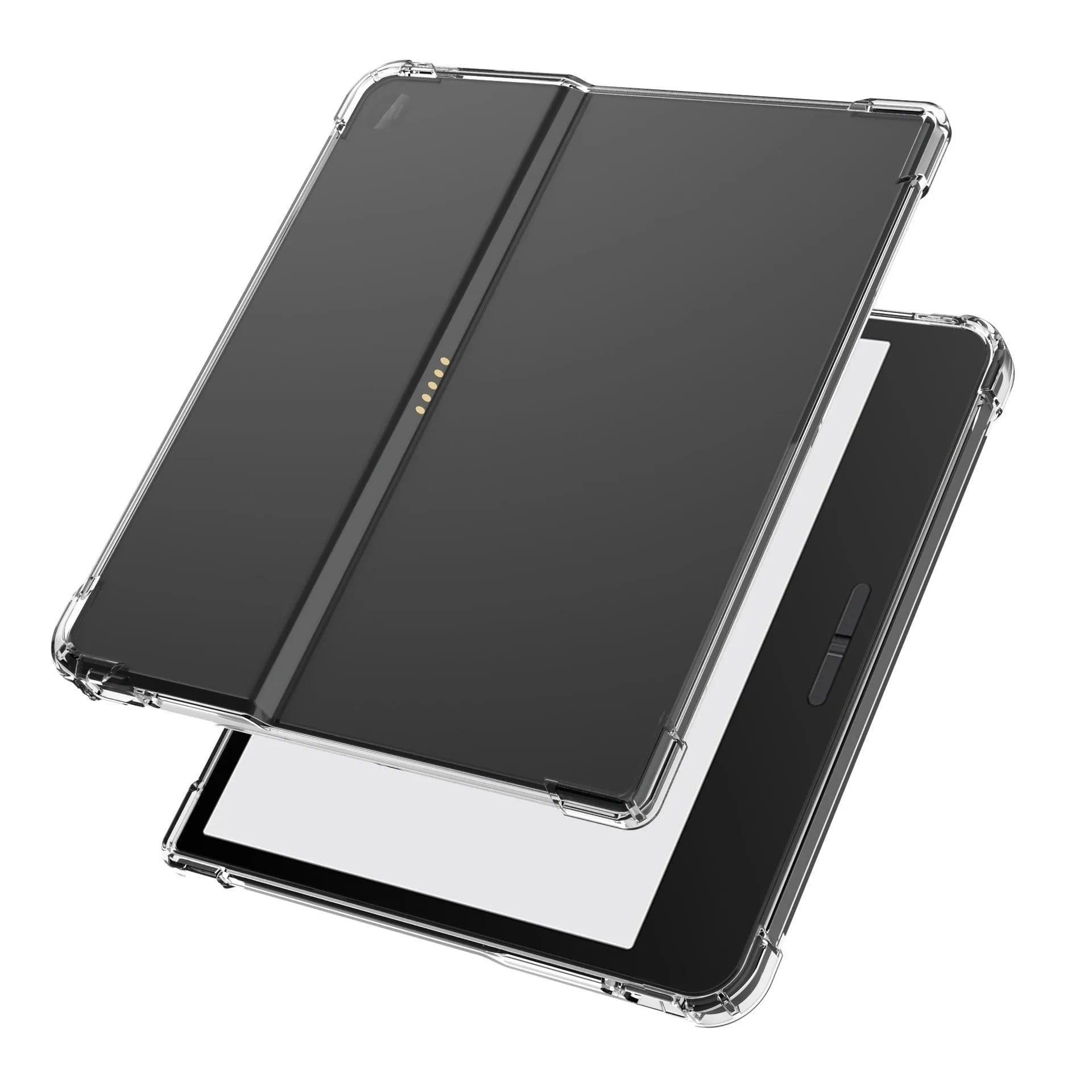 Transparent airbag protective phone case for 7-inch Xiaomi e-book reader showing TPU construction