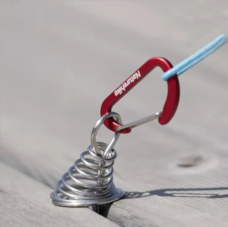 Aluminium alloy portable camping tent nail 16g with hook up style for single person tent wild survival