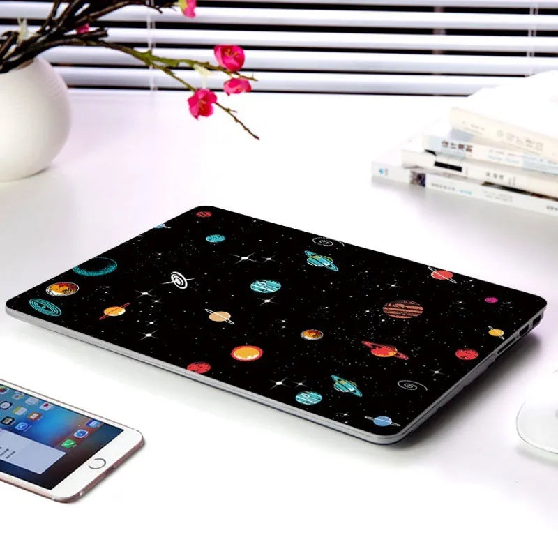 Cartoon space series plastic laptop case for Apple MacBook with colourful design
