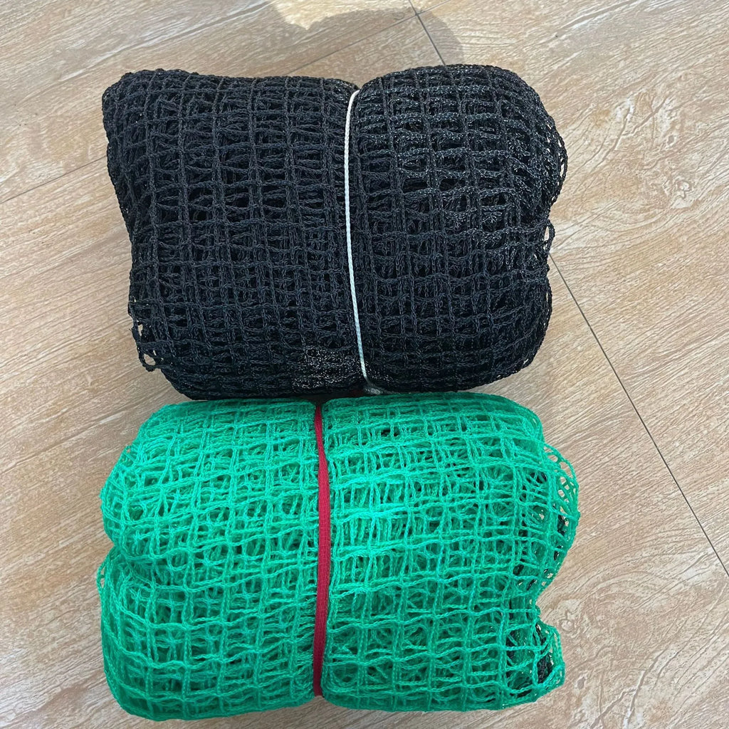 Polyethylene golf practice net in 2x2m or 3x3m, black or green, for stadium and sports ground use