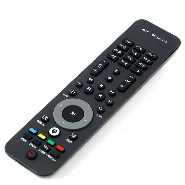 Universal Remote Control Replacement for Philips Blu-ray Disc Player DVD Function Black Plastic 18.5 x 4.7cm Compatible BDP7500/98 BDP7500SL/93 Requires 2 x AA Batteries Not Included
