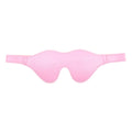 Women's leather eye mask with Velcro strap in five colour options