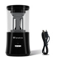 Automatic electric pencil sharpener for primary school students in plastic geometric shape with USB cable