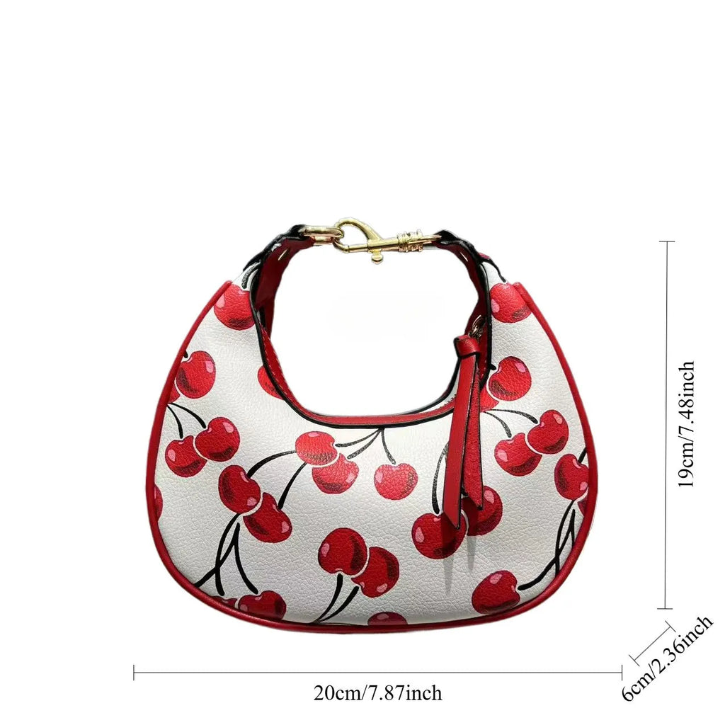 Stitching soft PU leather hobo crossbody bag for women in black with love and chain details, urban simplicity style