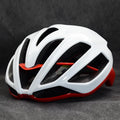 Mountain bike split helmet in black, EPS foam liner, side view