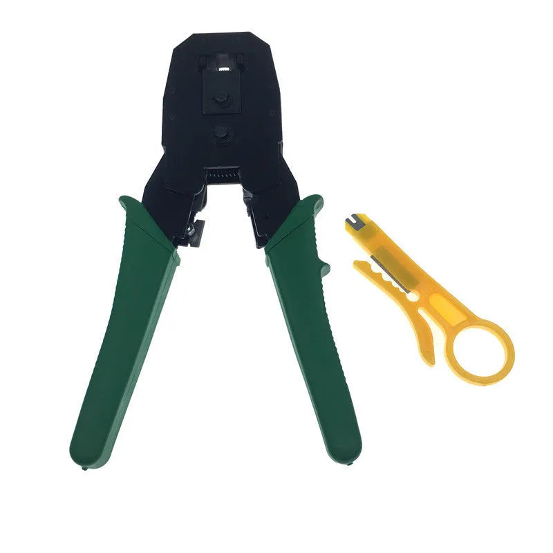 Network tool stripping pliers with rubber handle and tool steel clamp head for 6mm stripping diameter