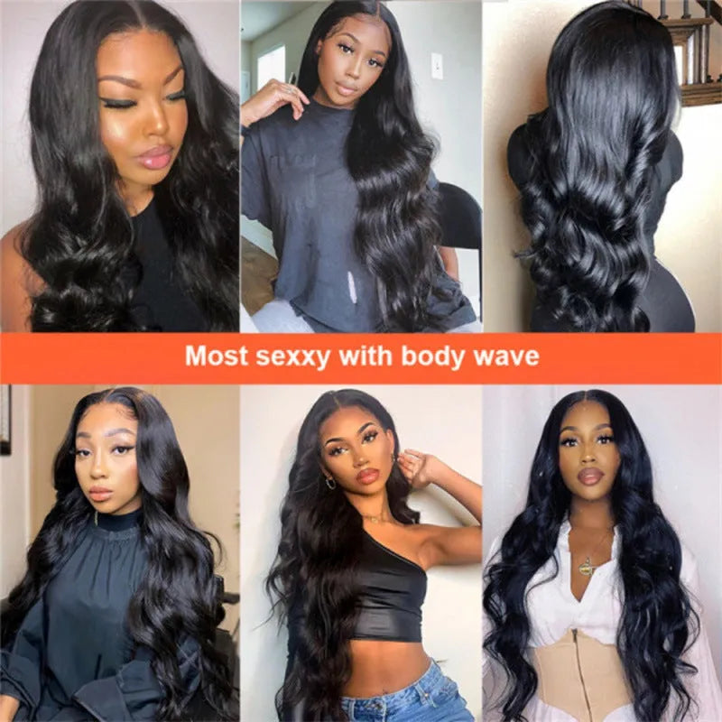 Long wave hair extension piece in black, 16 to 24 inches, 100g, high temperature fibre