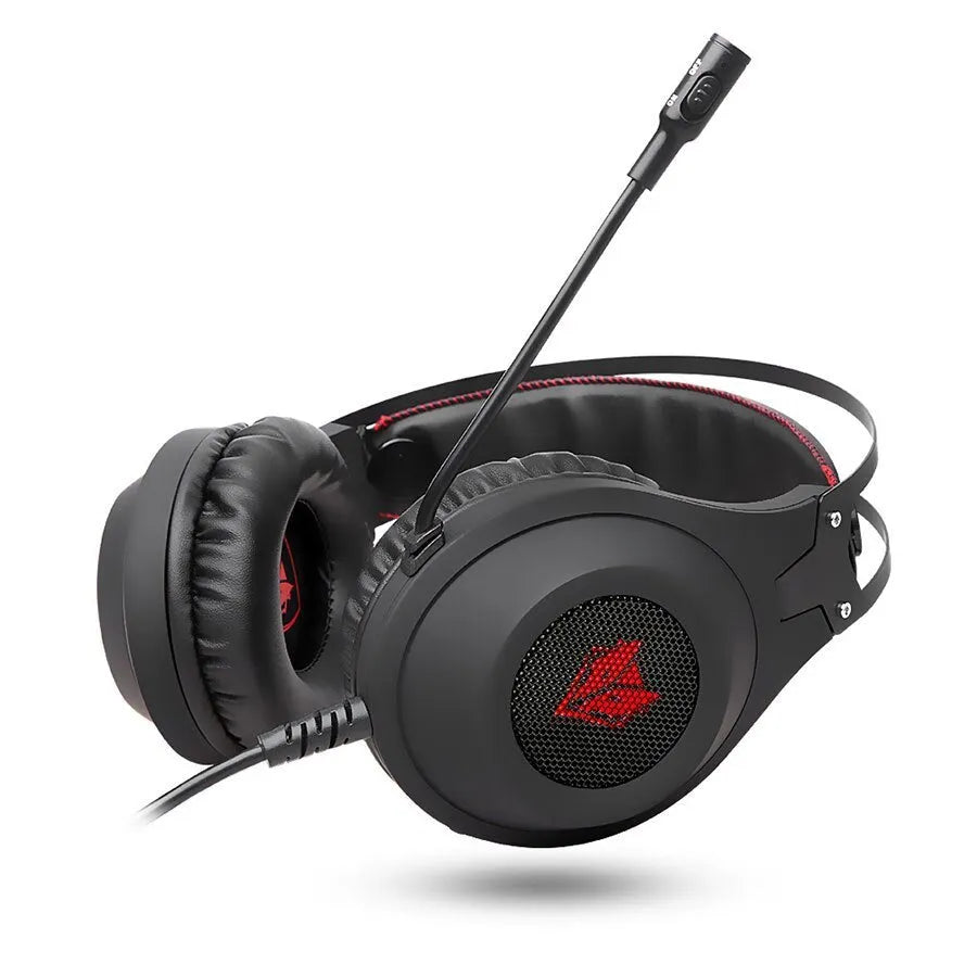 NUBWO N2 black over-ear gaming headset with microphone and 3.5mm cable