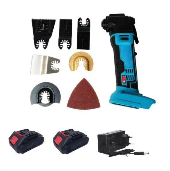 Rechargeable brushless lithium battery trimming machine with dual charger and metal construction