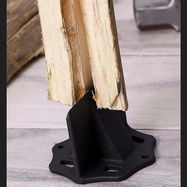 Mini portable small square cast iron wood splitter for household wood cutting and outdoor wood breaking