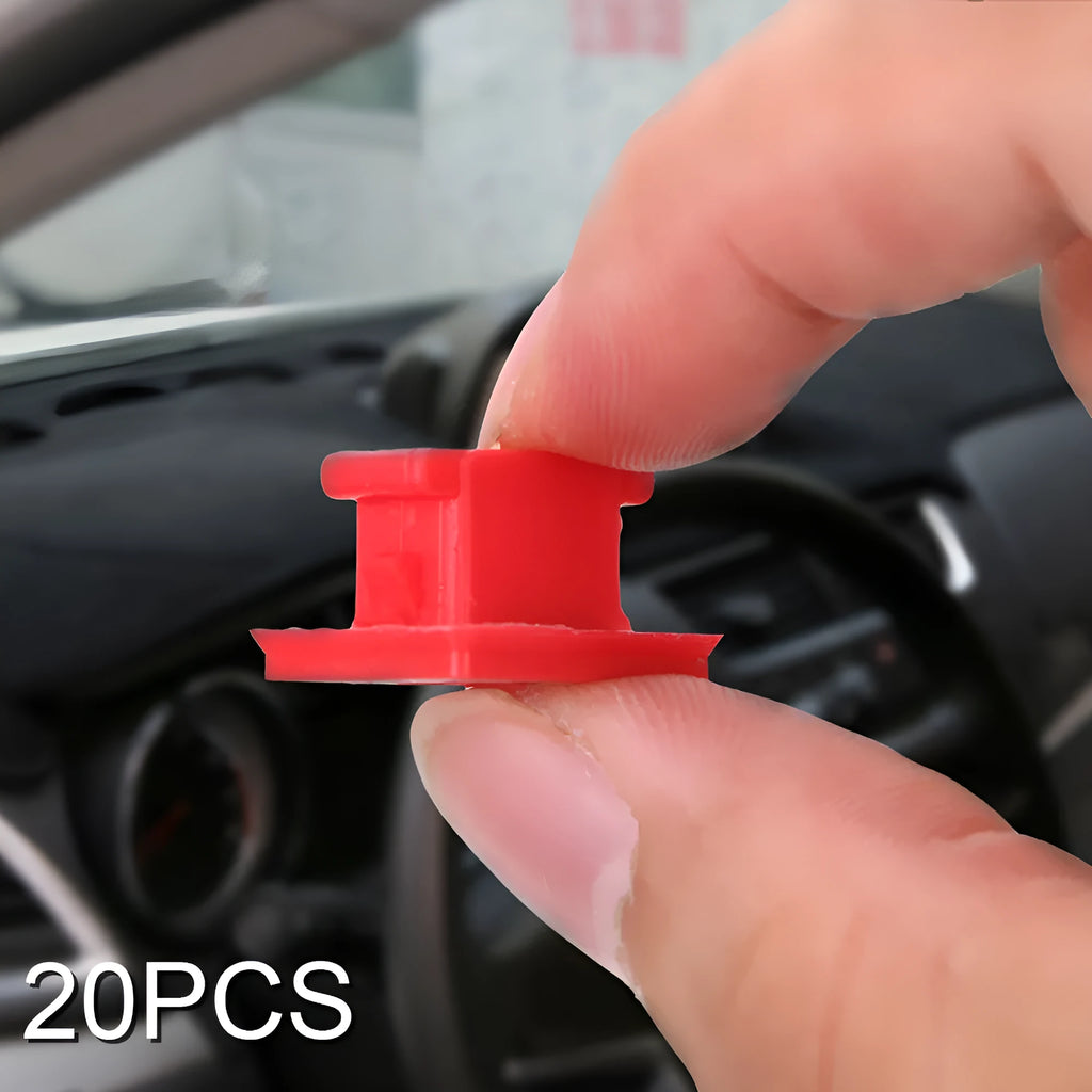 Pack of 10 walnut-coloured plastic BMW interior door trim panel replacement clips.