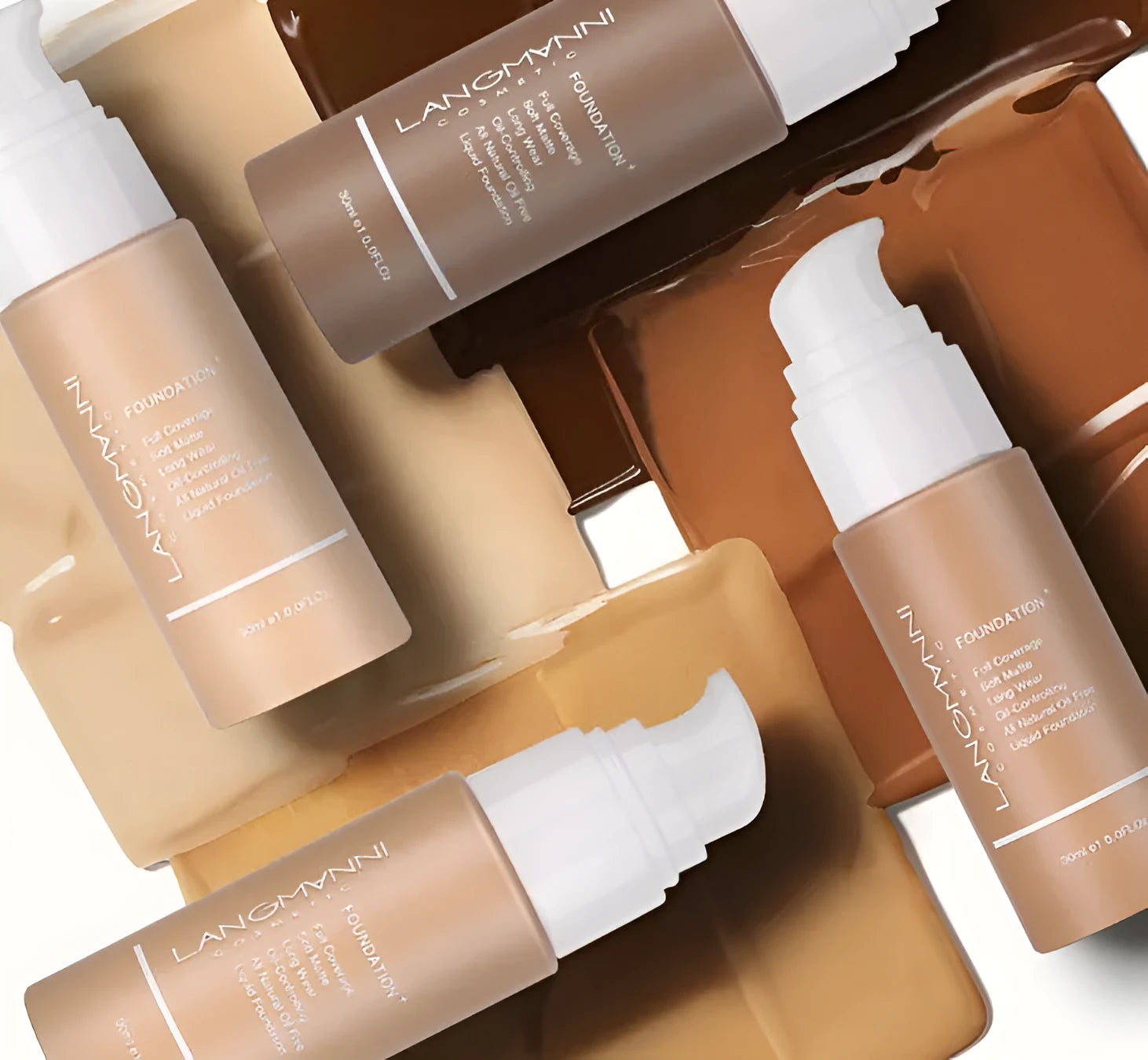 Matte oil control concealer liquid foundation 30ml in 13 colours including porcelain, nude, and truffle