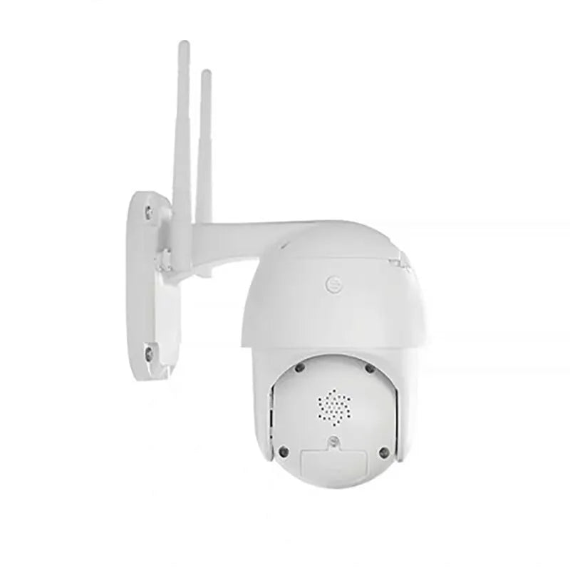 White HD panoramic dome network camera with 3MP CCD sensor and 4mm wide-angle lens