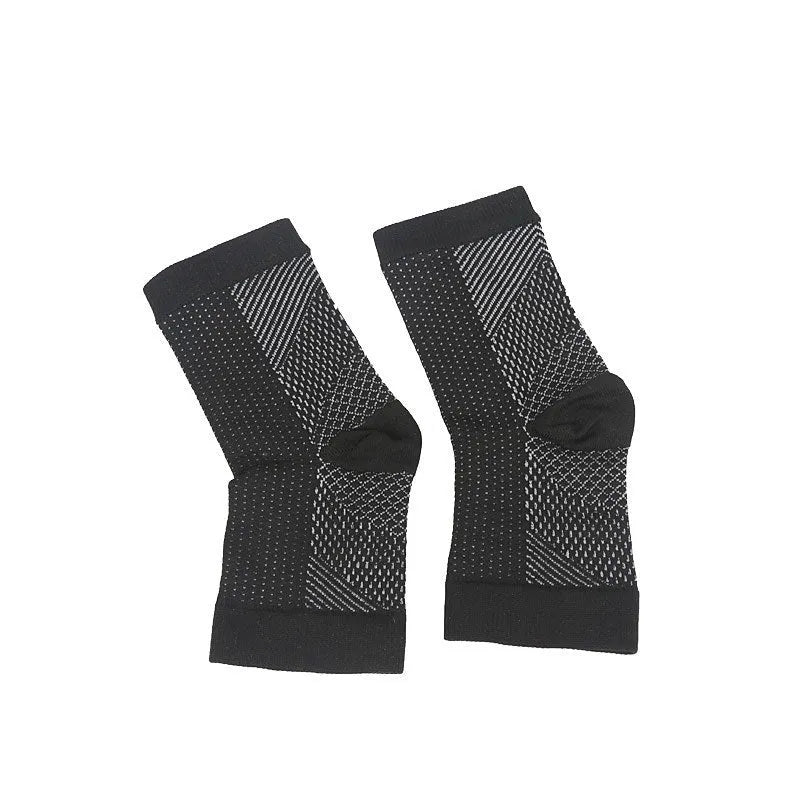Korean-style compression sports socks in white, black, skin colour, and copper options