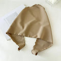 Women's plaid fabric headscarf hair band in solid colour, available in six colours including white and red