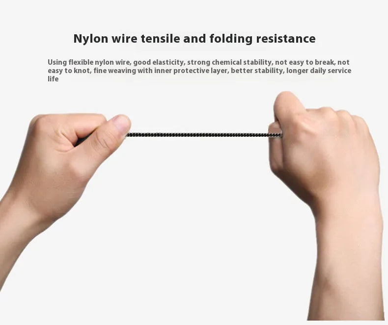 15cm Type-C data cable with metal connector and black nylon PVC exterior for remote control charging