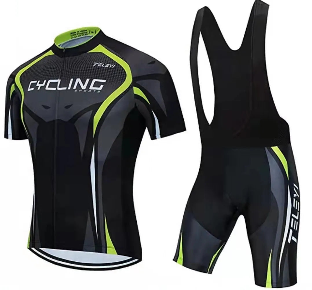 Cycling jersey for mountain and road bikes with moisture absorption function in various colour styles