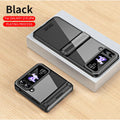Transparent PC foldable phone case for Samsung Galaxy Z Flip 4 and Z Flip 5 with hinge protection and Phantom colour options