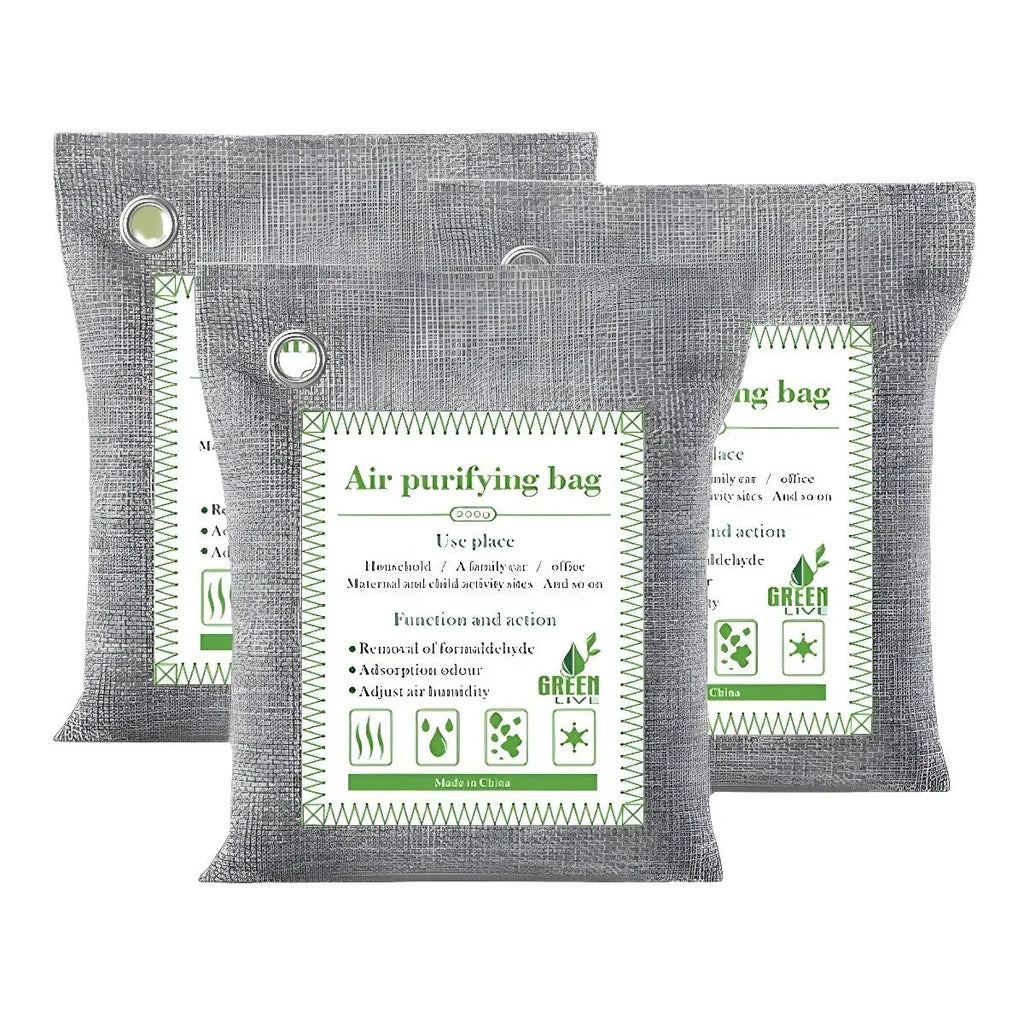 Sewing style bamboo charcoal bags for household formaldehyde removal and air purification