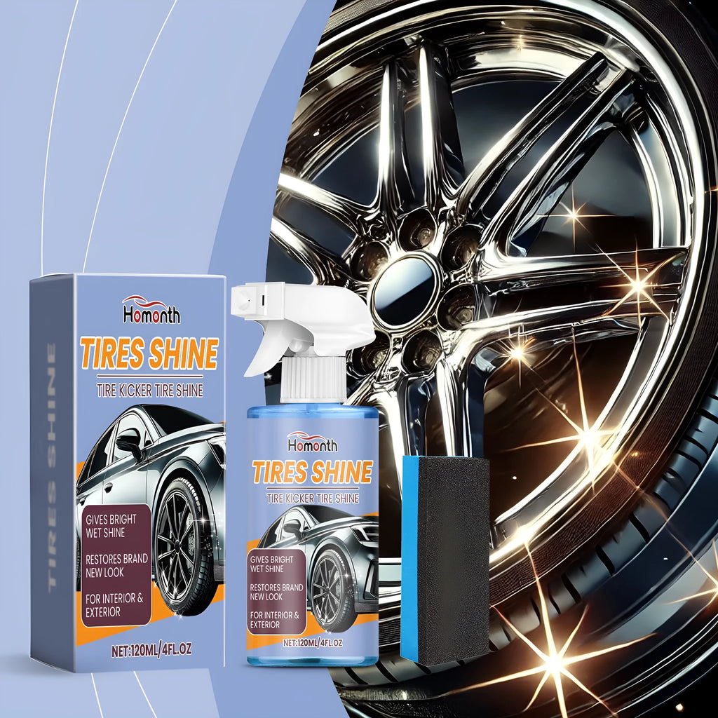 120ml car tyre retreading spray bottle with sponge applicator for waterproof silicone oil tyre renovation