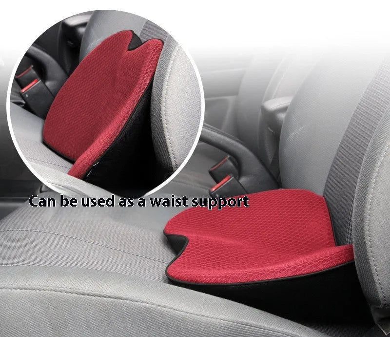 Memory foam car cushion in beige, black, brown and red colour options