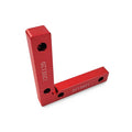 Aluminium alloy right angle positioning block for clamping a woodworking jigsaw.
