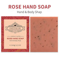 Handmade essential oil soap bar in frosted bathing format with natural scent options including coconut, green tea, lavender, and rose variants