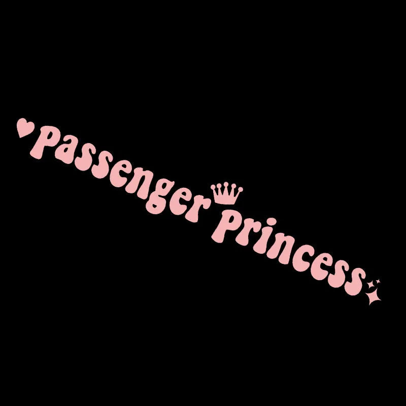 Passenger princess plastic car sticker for rearview mirror decoration
