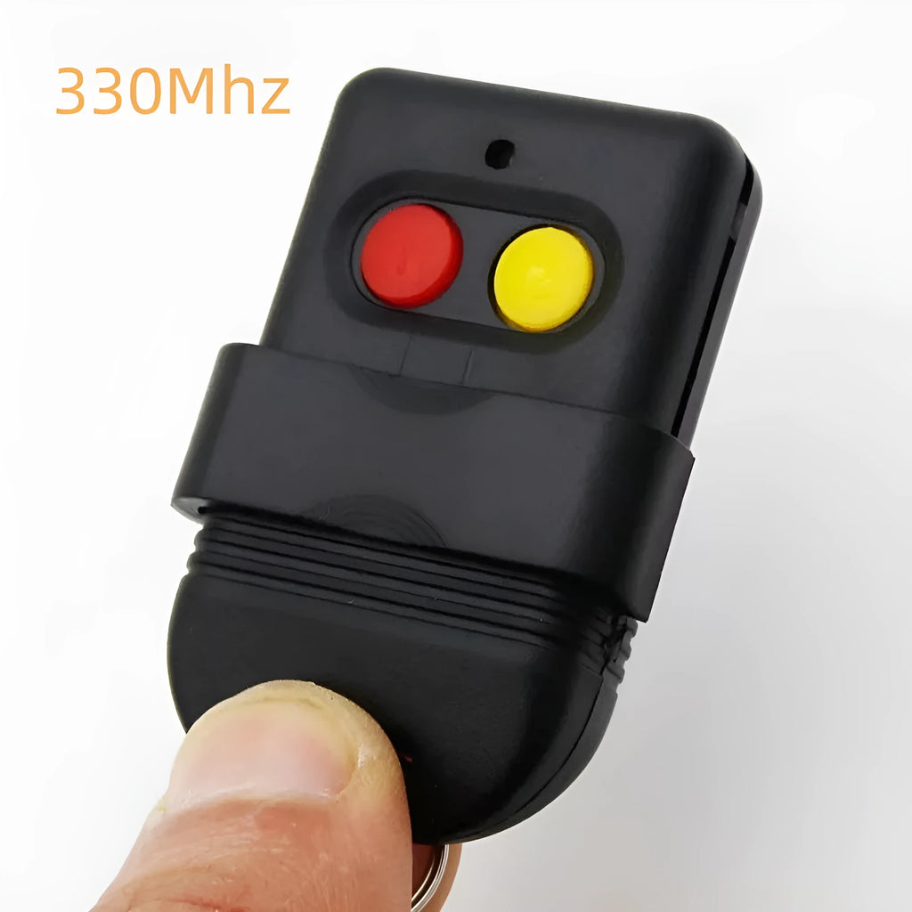 Two-key black plastic dial remote control handle for 330MHz 433MHz gate systems
