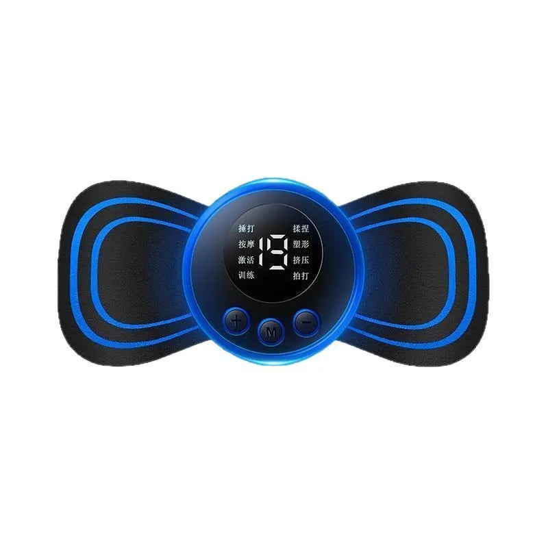 EMS portable smart shoulder and neck massage instrument with ABS shell, USB powered, fatigue relief