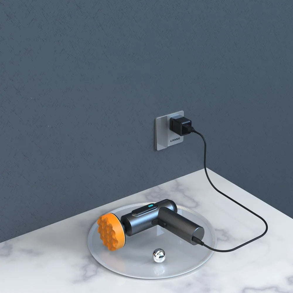 Wireless lithium battery waxing and polishing machine with 7.7cm disc for household floor care
