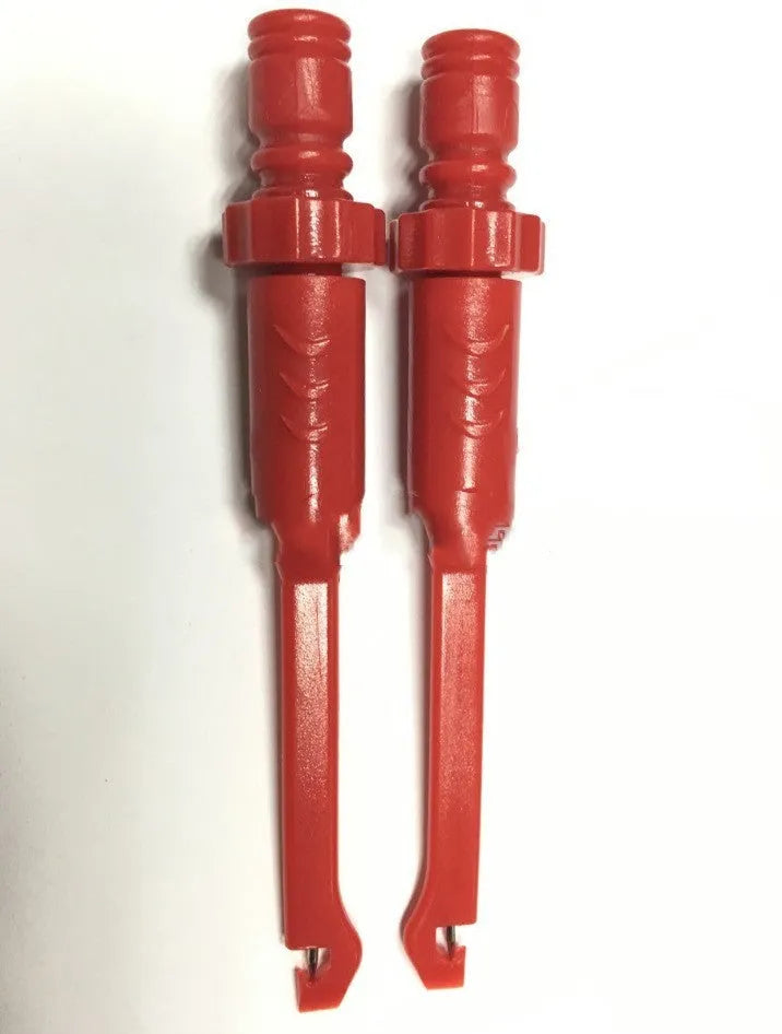 Automotive probe hook puncture needle for multimeter circuit detection, 4x78mm metal probe with insulated body