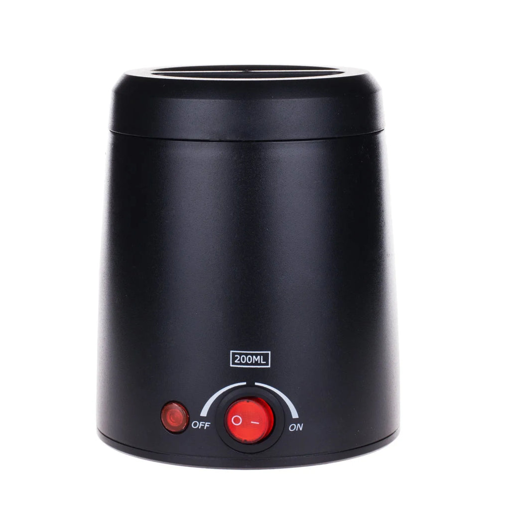 Portable constant temperature wax melting machine 80W black compact 11x9.5x13cm with removable power cord