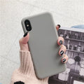 Silicone phone case for iPhone XR and XS Max in eight colour options with raised camera protection