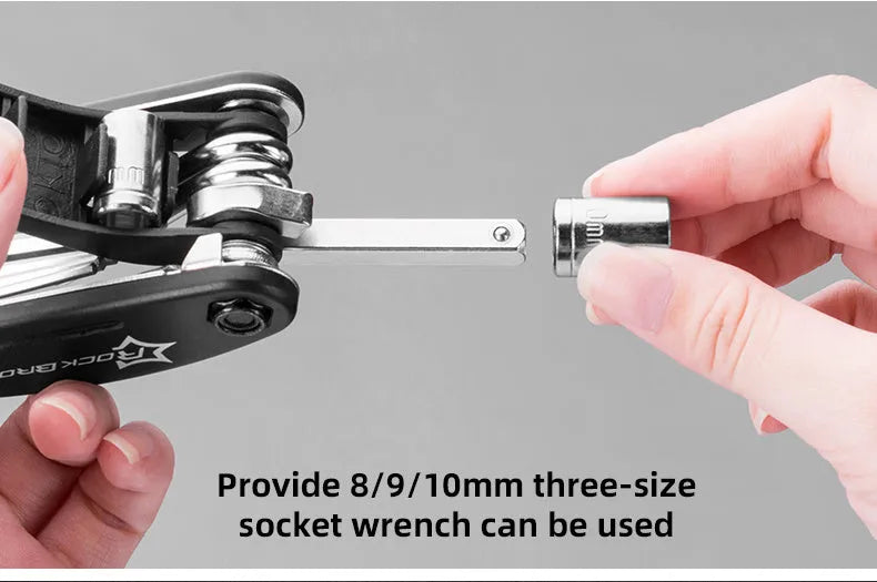 Bicycle tire repair kit in frame-mounted bag on bike upper tube with multicolour design