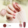 Frosted no-baking quick-drying matte nail polish in 30 colours including nude, wine red, lavender, and grey blue