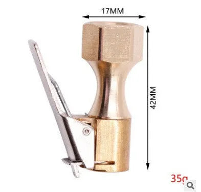 Steel internal thread air nozzle adapter for vehicle air pump conversion, Pagoda 0.6 style