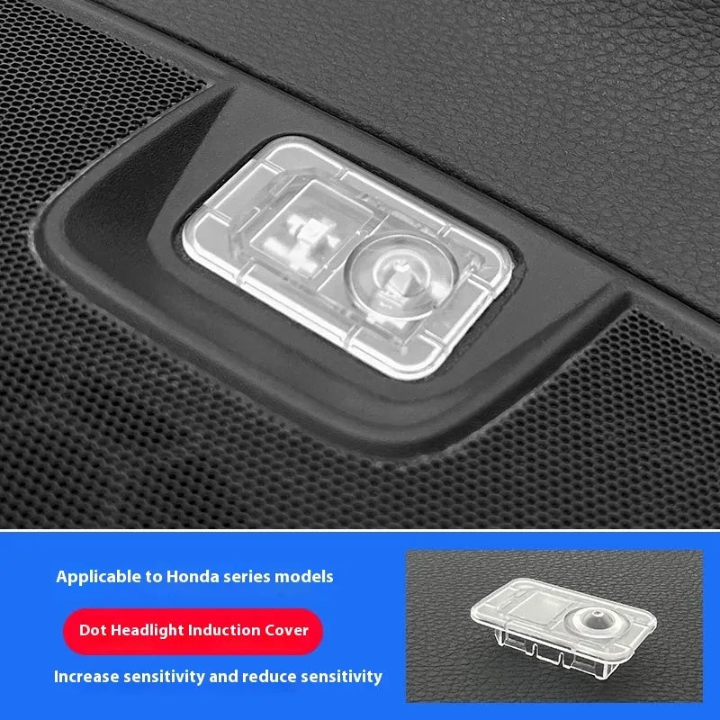 Honda headlight sensor cover plastic transparent polka dot photosensitive hood cap for automotive use