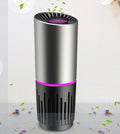 Silver car air purifier cup with high CADR made from ABS plastic for interior use