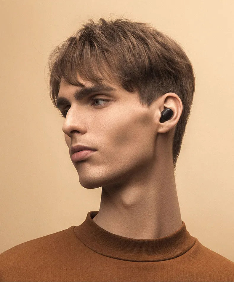 Redmi AirDots 2 true wireless headphones in black with charging case and silicone ear tips