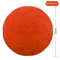 Soft rubber outdoor dog walking frisbee toy in blue, green, and red colour options