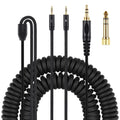 Black 1.8m headphone cable with double 25mm plug for HE400i He560 headphones