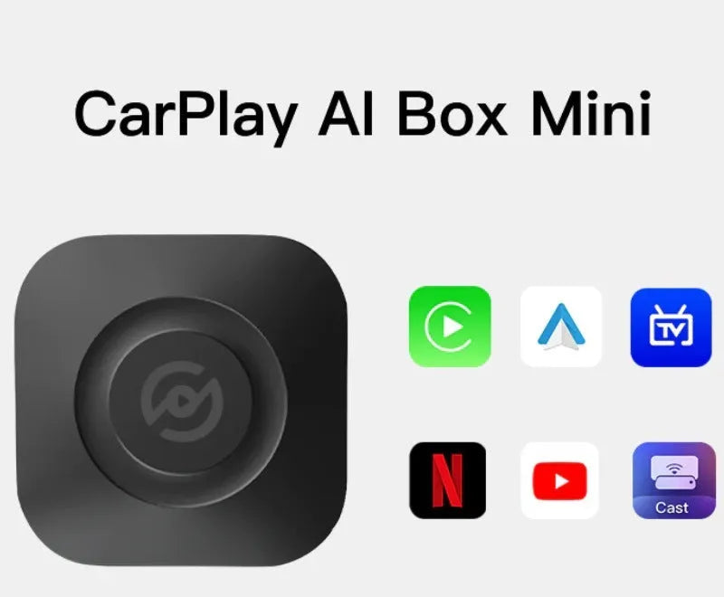 Plastic car mounted projector AI-900-RK with USB and HDMI ports for wireless CarPlay Android Auto and YouTube video