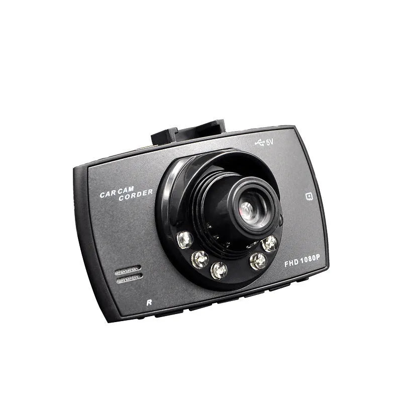Car DVR dual camera system with front and rear recording and reversing display