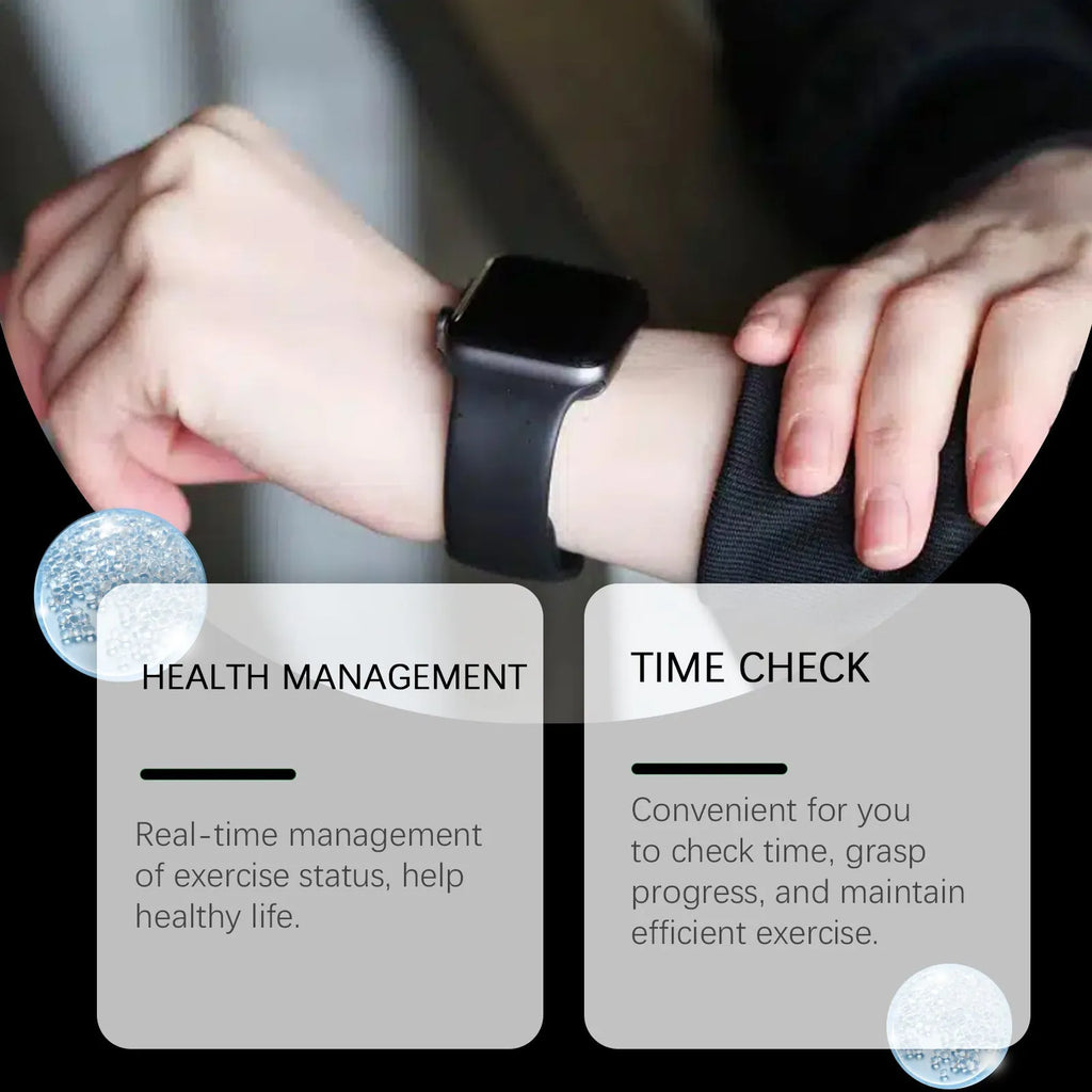 Balance Sports Watch with lightweight silicone strap and case for casual wear
